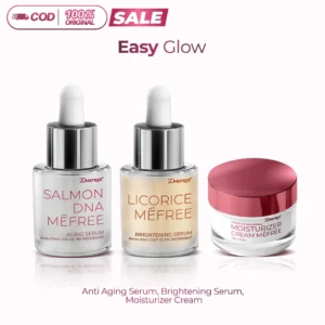 Easy Glow Mefree - Serum Salmon DNA Mefree & Licorice Serum Mefree & Moisturizer Cream Mefree