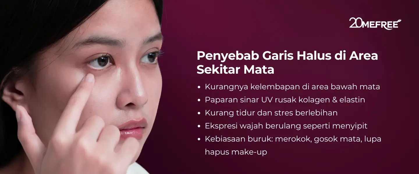 Penyebab garis halus di area sekitar mata
