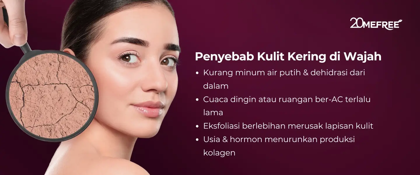 Penyebab umum kulit kering di wajah
