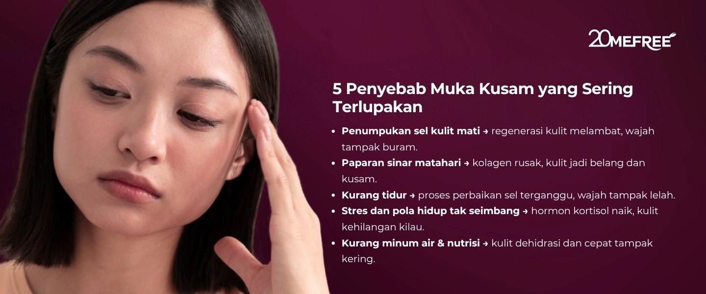 5 Penyebab Muka Kusam yang Sering Terlupakan