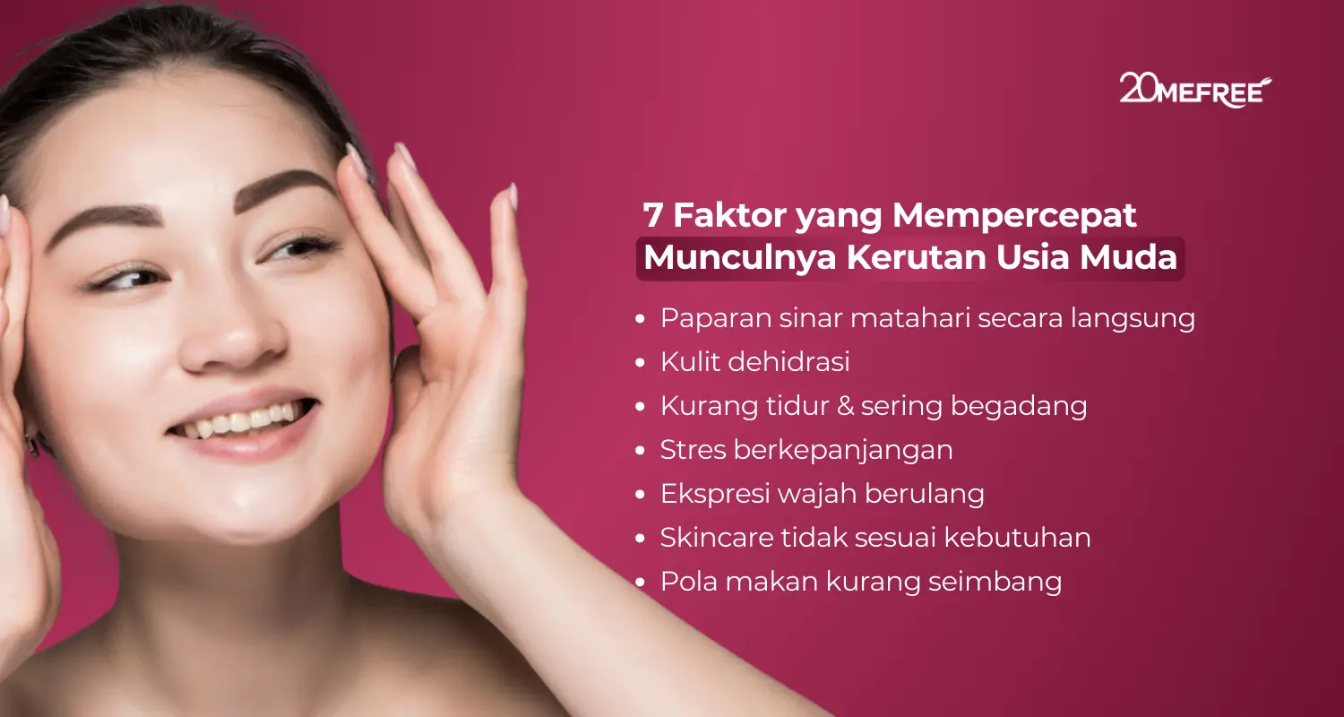 7 Faktor yang mempercepat munculnya kerutan di usia muda
