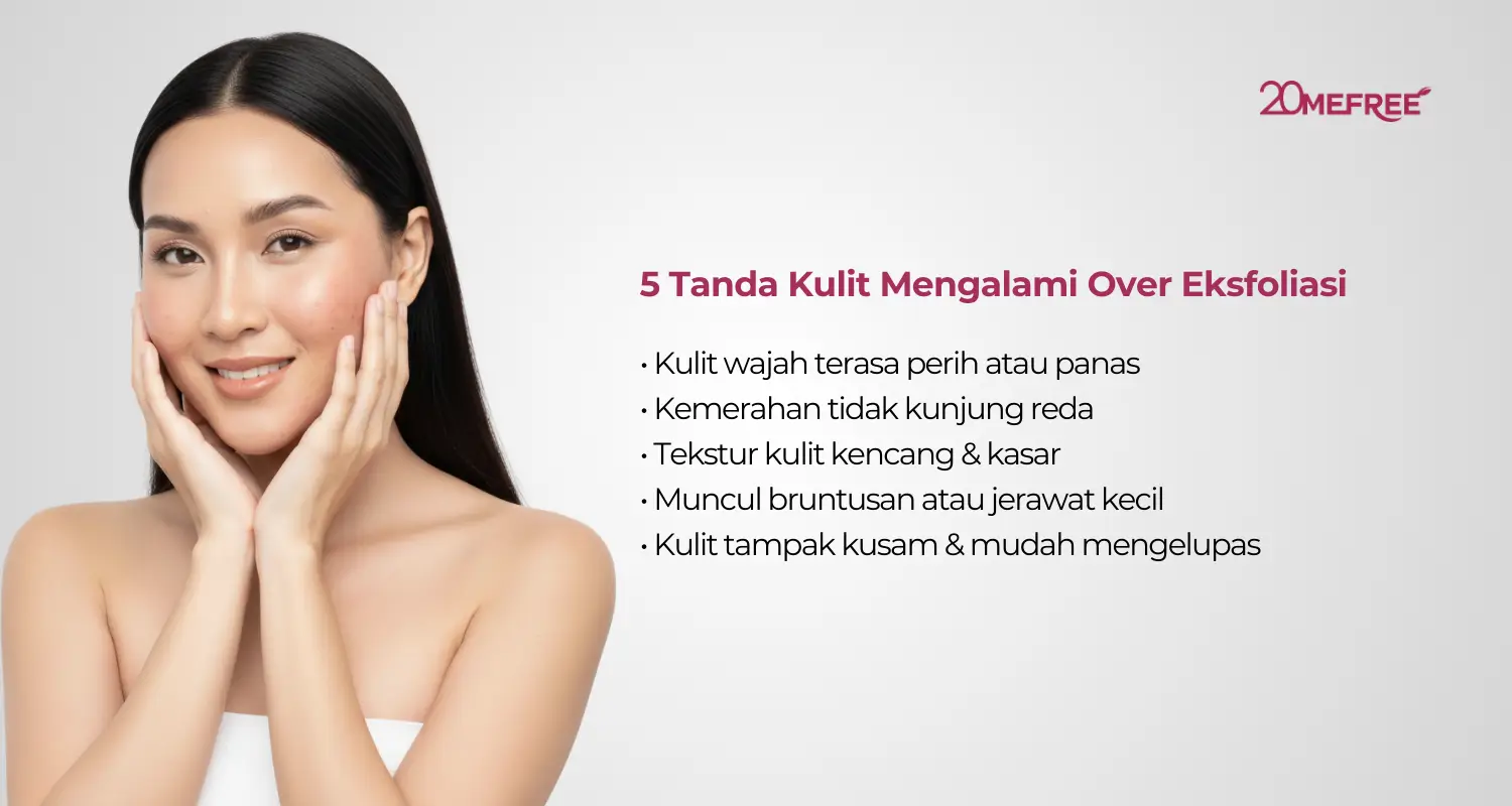 5 Tanda Kulit Wajah Mengalami Over Eksfoliasi yang Berlebihan
