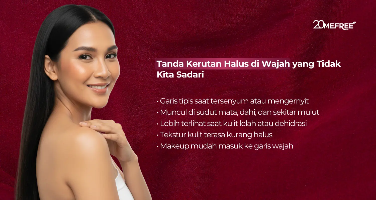 Tanda kerutan di wajah yang tidak kita sadari